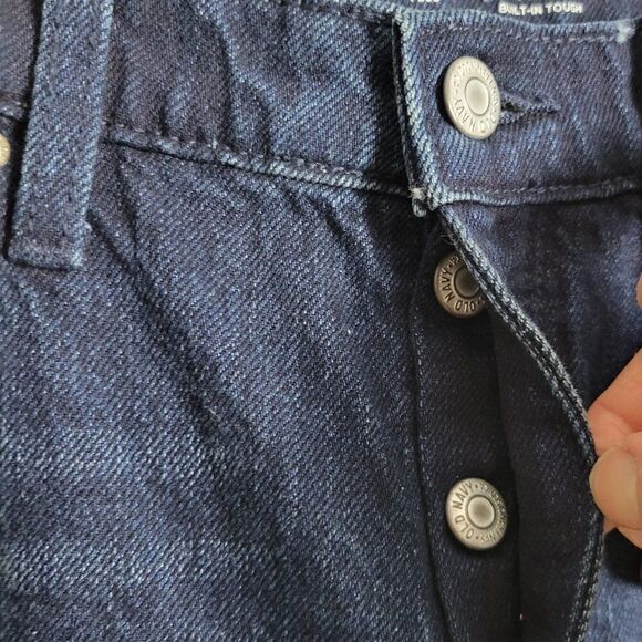 Old Navy NEW Jeans sz 16 Plus High Rise O.G. Straight Button Fly Dark Wash NWT - Picture 5 of 11